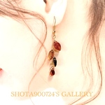 ❣️Thanks100❣️［再販4］🍂木枯らしのセレナーデ🍂　ピアス／樹脂ピアス　　ノンホールピアス／イヤリング　　ギフト　ラッピング　秋　冬　プレゼント