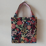 小さいトートバッグ ジャガード織り（まち付） 　