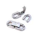 高級 中折れ留め具 8mm ステンレス 留め具パーツ  サージカルステンレス 