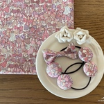 リバティ☆ Jenny's Ribbons プチくるみ&リボン オシャレセット パピヨンピンク