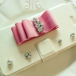 JILLⅢ ♡ フリルリボンビジュー手帳型iphonecase 　☆オーダー商品☆
