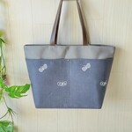 k626725様専用 ミナペルホネン　トートバッグ　choucho グレー  