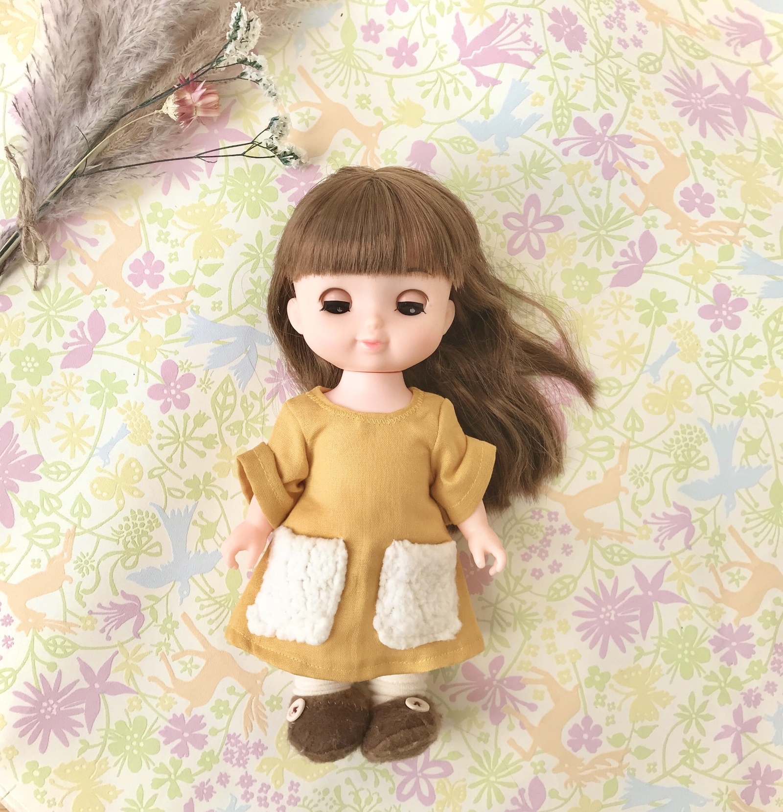 メルちゃん  ワンピース♡ショルダー メルちゃん ソランちゃん ワンピース ハンドメイド ＊179 - メルカリ