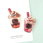 Frappuccino brooch【フラペチーノブローチ＊食べ物 冬 チョコ いちご スイーツ バレンタイン】