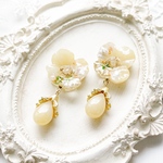 - お花 ﾄﾞﾛｯﾌﾟの ﾋﾟｱｽ ／ ｲﾔﾘﾝｸﾞ〈 金木犀 〉-