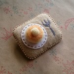 《再販》ホットケーキのブローチ（フェルト・stitch）