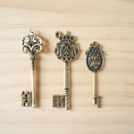 Vintage Charm set, Antique key/ ビンテージチャーム、鍵