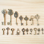 Vintage Charm Antique key MIX set/ ビンテージチャーム、鍵