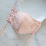 ＊New＊ほんのりピンク♡刺繍が美しいレースマスク