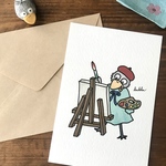 『ごきげんなくっく画伯🧑🏻‍🎨』イラストカード