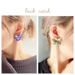【point color 】/flowerキャッチピアス/イヤリング　ラッピング対応