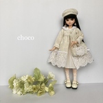 リカちゃん服　ブライス服　冬に咲くスノーホワイトローズ❄️