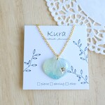 紫陽花の花びら ネックレス 