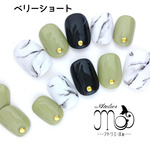【再販】大理石のマニッシュネイル／ネイルチップ