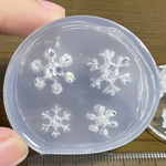 雪の結晶クラスター(1cm＆1.5cm)setシリコンモールド型