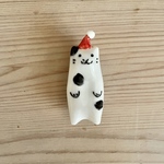ねこ 箸置き　クリスマス
