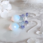 ＊再販＊【silver925】オパライト（ハイドロクォーツ）＊プチピアス