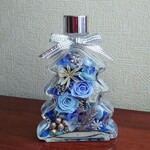 クリスマスのボトルフラワー＊ハーバリウム＊ツリーボトル