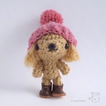 【beki29coco26さま専用】 [あみぐるみ用] ぼんぼり帽子 ♡ ニット帽 ♡ その2.毛糸太め