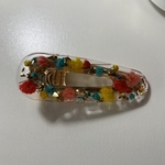 押し花ヘアクリップ(中③)