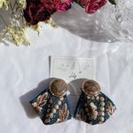 ◆Greenレトロインド刺繍ピアス◆