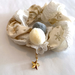 シュシュ猫首輪クリスマスタイプ(白)