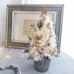 Arbre de  Noël＜blanche＞＊受注制作＊クリスマスツリー＊アレンジメント＊プリザーブドフラワー＊ 花＊2021