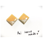 パステルオレンジのピアス/ノンホールピアス