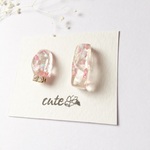 花びらイヤリング・ピアス       ピンク