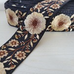 〖50cm〗インド刺繍リボン <商品No.286 ブラック> 