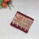 刺繍リボンポーチ キルティングRD