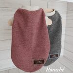 犬服　【ダックスSサイズ】　シンプルニット生地　カラー：ピンク