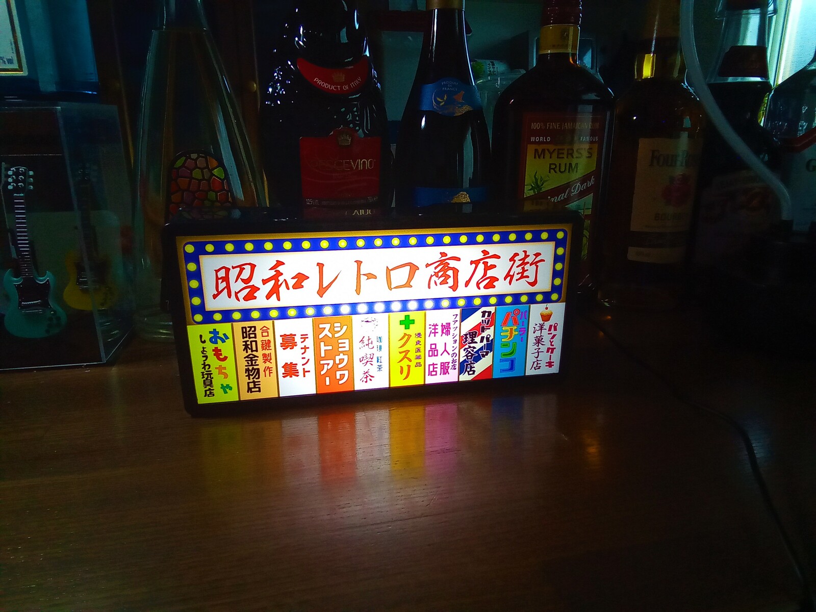 Sサイズ】商店街 雑居ビル 昭和 レトロ 壁面 ミニチュア サイン