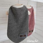犬服　【ダックスSサイズ】　シンプルニット生地　カラー：ブラック