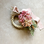 迎春2022hanairoしめ縄お正月飾り:ミナヅキ紫陽花: 一点限り