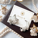 ロジウムver.moon×star asymmetry bijou pierce
