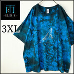 メンズ服新品タイダイ柄半袖Tシャツ3XL オーバーサイズ　ストリート系　アジアン
