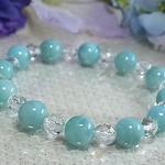 【今月のお得品/訳あり破格値/限定二本】ラリマー ブルー濃いめ 天然水晶 ぷるぷる 艶感 神秘的 透明感 癒し石E14①