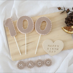 maam5様　専用　人気商品☆100日　1歳　誕生日　バースデークレイケーキトッパー　ケーキトッパー