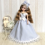 【送料無料】リカちゃん♡ドレス♡水色