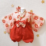 miokasa様専用★ハンドメイドベビー袴＋お花のヘアバンド