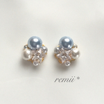 ビジュー ピアス＊sky blue 