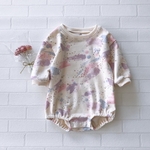 【size70】ゆめかわカラーのかぶりロンパース