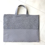 【現品販売】　　男の子　レッスンバッグ　通園バッグ　通学バッグ　手提げバッグ　星　スター　くすみ