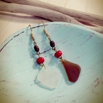 【送料無料】 JEWELS 2 （シーグラスのピアス）