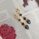 [イヤリング/ピアス]Black strawberry の耳飾り✨