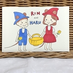 ＊ぐりとぐら風似顔絵　2人用オーダー＊