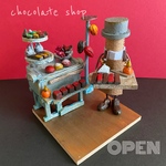 🫕ミニチュアチョコレートショップ②ワインコルクドールのショコラティエ