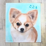ペット似顔絵　リアル色紙サイズ（1頭分）