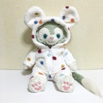 ジェラトーニ♡耳付き♪パーカー♡ホワイト×カラフルドット